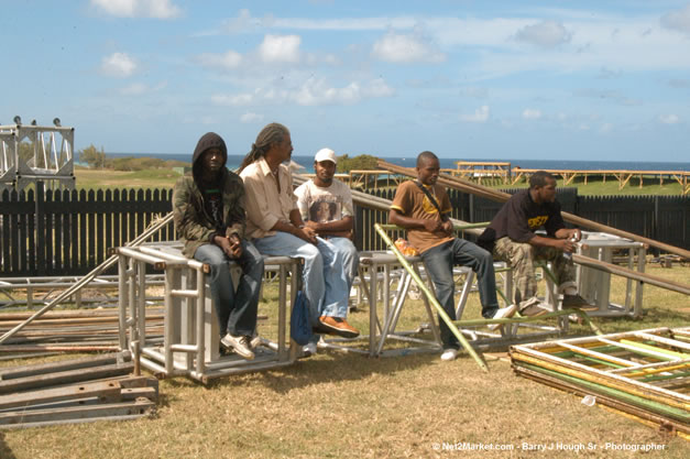 The Aqueduct Venue Under Construction - Thursday, January 18th - 10th Anniversary - Air Jamaica Jazz & Blues Festival 2007 - The Art of Music - Tuesday, January 23 - Saturday, January 27, 2007, The Aqueduct on Rose Hall, Montego Bay, Jamaica - Negril Travel Guide, Negril Jamaica WI - http://www.negriltravelguide.com - info@negriltravelguide.com...!