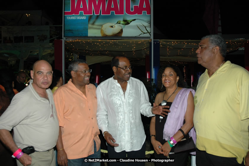 The Hon. Orette Bruce Goldwin, M.P., Prime Minister of Jamaica, Minister of Tourism, Hon. Edmund Bartlett, and Director of Tourism, Basil Smith at the Air Jamaica Jazz and Blues Festival 2008 The Art of Music - Ridday, January 25, 2008 - Air Jamaica Jazz & Blues 2008 The Art of Music venue at the Aqaueduct on Rose Hall Resort & Counrty Club, Montego Bay, St. James, Jamaica W.I. - Thursday, January 24 - Saturday, January 26, 2008 - Photographs by Net2Market.com - Claudine Housen & Barry J. Hough Sr, Photographers - Negril Travel Guide, Negril Jamaica WI - http://www.negriltravelguide.com - info@negriltravelguide.com...!