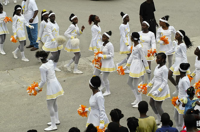 Grand Gala Parade @ Lucea - Portmore Pace Setters Marching Band - Hanover Homecoming Celebrations Photographs - Negril Travel Guide, Negril Jamaica WI - http://www.negriltravelguide.com - info@negriltravelguide.com...!