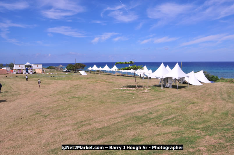 Preparations at the Venue - Jamaica Jazz and Blues Festival 2009, Thursday, January 15, 2009 - Venue at the Aqueduct on Rose Hall Resort &amp; Country Club, Montego Bay, Jamaica - Thursday, January 22 - Saturday, January 24, 2009 - Photographs by Net2Market.com - Barry J. Hough Sr, Photographer/Photojournalist - Negril Travel Guide, Negril Jamaica WI - http://www.negriltravelguide.com - info@negriltravelguide.com...!