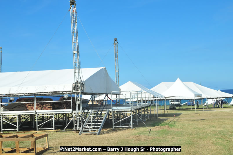 Preparations at the Venue - Jamaica Jazz and Blues Festival 2009, Thursday, January 15, 2009 - Venue at the Aqueduct on Rose Hall Resort &amp; Country Club, Montego Bay, Jamaica - Thursday, January 22 - Saturday, January 24, 2009 - Photographs by Net2Market.com - Barry J. Hough Sr, Photographer/Photojournalist - Negril Travel Guide, Negril Jamaica WI - http://www.negriltravelguide.com - info@negriltravelguide.com...!