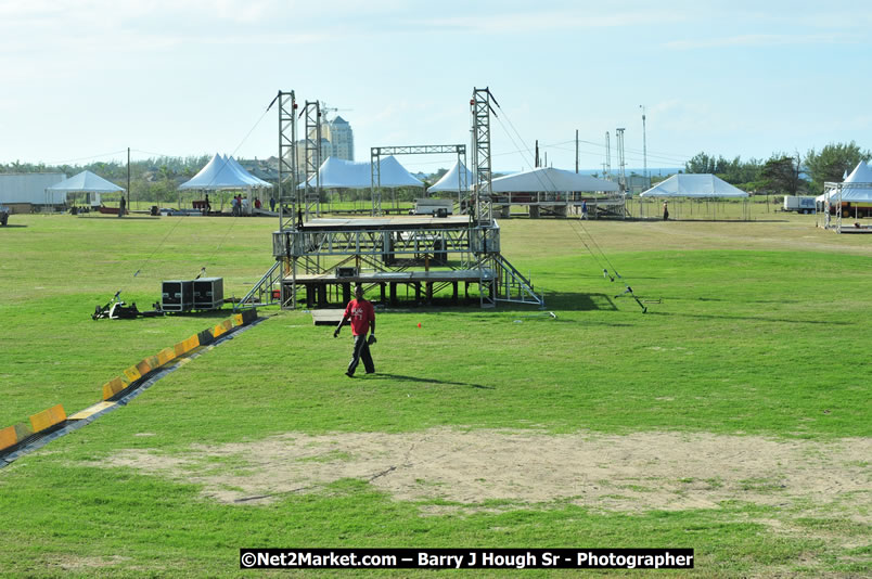 Preparations at the Venue - Jamaica Jazz and Blues Festival 2009, Thursday, January 15, 2009 - Venue at the Aqueduct on Rose Hall Resort &amp; Country Club, Montego Bay, Jamaica - Thursday, January 22 - Saturday, January 24, 2009 - Photographs by Net2Market.com - Barry J. Hough Sr, Photographer/Photojournalist - Negril Travel Guide, Negril Jamaica WI - http://www.negriltravelguide.com - info@negriltravelguide.com...!