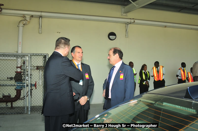 The Unveiling Of The Commemorative Plaque By The Honourable Prime Minister, Orette Bruce Golding, MP, And Their Majesties, King Juan Carlos I And Queen Sofia Of Spain - On Wednesday, February 18, 2009, Marking The Completion Of The Expansion Of Sangster International Airport, Venue at Sangster International Airport, Montego Bay, St James, Jamaica - Wednesday, February 18, 2009 - Photographs by Net2Market.com - Barry J. Hough Sr, Photographer/Photojournalist - Negril Travel Guide, Negril Jamaica WI - http://www.negriltravelguide.com - info@negriltravelguide.com...!