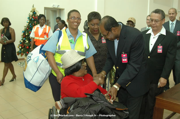 Minister of Tourism, Hon. Edmund Bartlett - Director of Tourism, Basil Smith, and Mayor of Montego Bay, Councillor Charles Sinclair Launch of Winter Tourism Season at Sangster International Airport, Saturday, December 15, 2007 - Sangster International Airport - MBJ Airports Limited, Montego Bay, Jamaica W.I. - Photographs by Net2Market.com - Barry J. Hough Sr, Photographer - Negril Travel Guide, Negril Jamaica WI - http://www.negriltravelguide.com - info@negriltravelguide.com...!