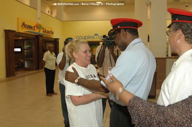 Minister of Tourism, Hon. Edmund Bartlett - Director of Tourism, Basil Smith, and Mayor of Montego Bay, Councillor Charles Sinclair Launch of Winter Tourism Season at Sangster International Airport, Saturday, December 15, 2007 - Sangster International Airport - MBJ Airports Limited, Montego Bay, Jamaica W.I. - Photographs by Net2Market.com - Barry J. Hough Sr, Photographer - Negril Travel Guide, Negril Jamaica WI - http://www.negriltravelguide.com - info@negriltravelguide.com...!