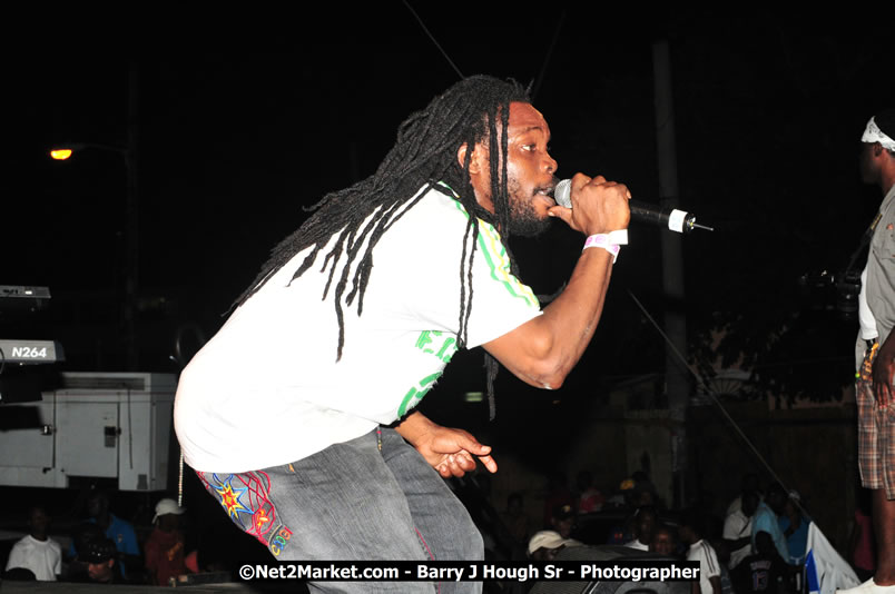 Lucea Cross the Harbour @ Lucea Car Park - All Day Event - Cross the Harbour Swim, Boat Rides, and Entertainment for the Family - Concert Featuring: Bushman, George Nooksl, Little Hero, Bushi One String, Dog Rice and many local Artists - Friday, August 1, 2008 - Lucea, Hanover Jamaica - Photographs by Net2Market.com - Barry J. Hough Sr. Photojournalist/Photograper - Photographs taken with a Nikon D300 - Negril Travel Guide, Negril Jamaica WI - http://www.negriltravelguide.com - info@negriltravelguide.com...!