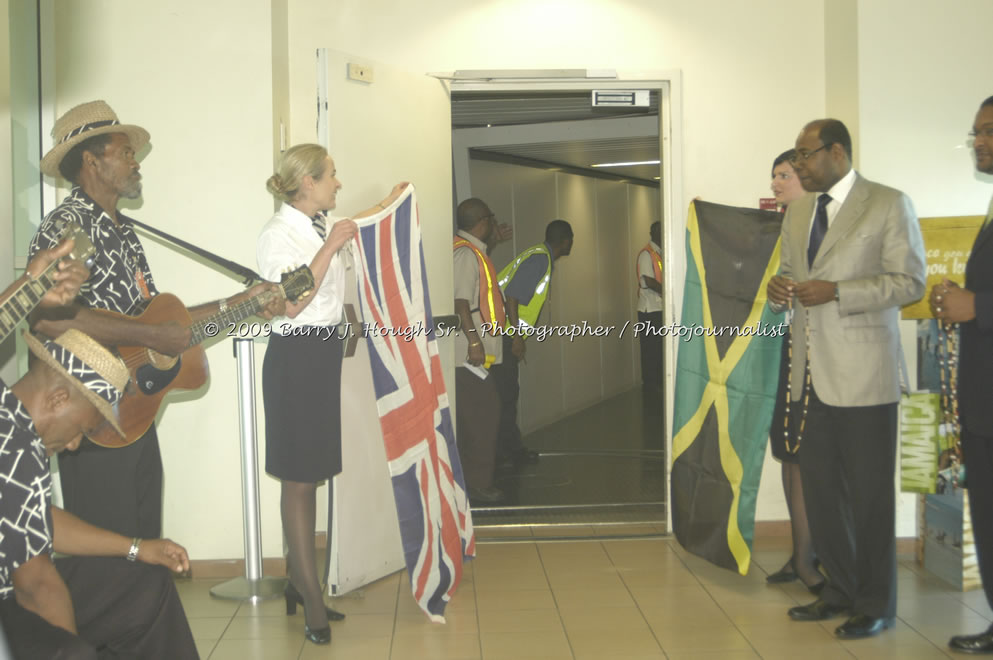  British Airways Inaugurates New Scheduled Service from London Gatwick Airport to Sangster International Airport, Montego Bay, Jamaica, Thursday, October 29, 2009 - Photographs by Barry J. Hough Sr. Photojournalist/Photograper - Photographs taken with a Nikon D70, D100, or D300 - Negril Travel Guide, Negril Jamaica WI - http://www.negriltravelguide.com - info@negriltravelguide.com...!