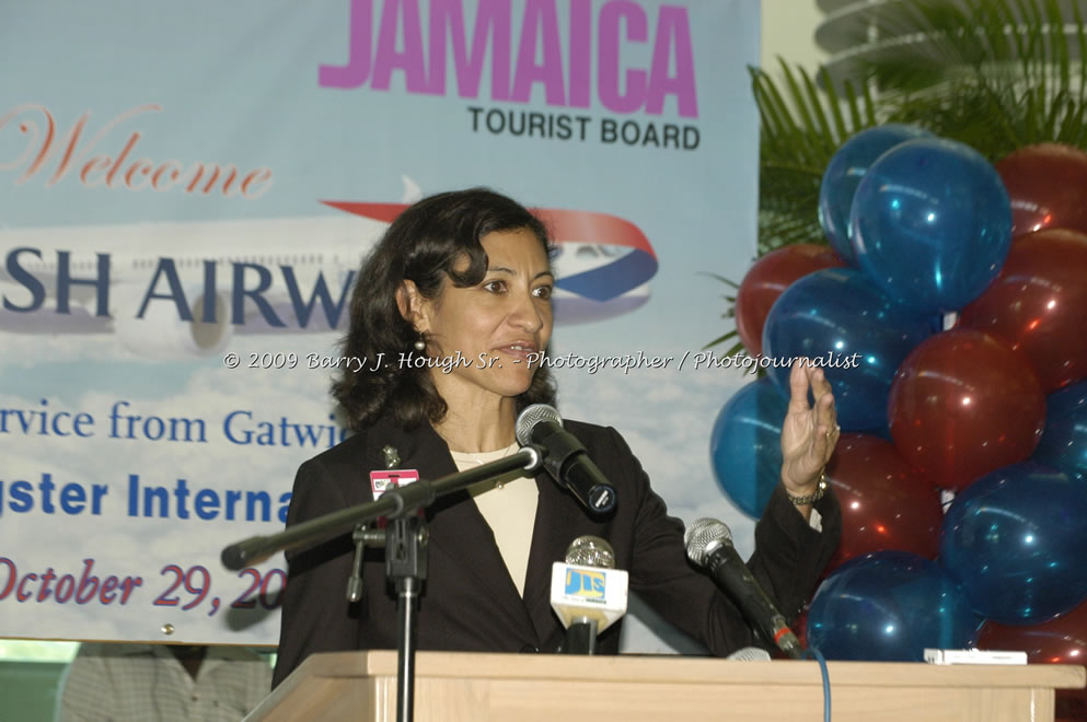  British Airways Inaugurates New Scheduled Service from London Gatwick Airport to Sangster International Airport, Montego Bay, Jamaica, Thursday, October 29, 2009 - Photographs by Barry J. Hough Sr. Photojournalist/Photograper - Photographs taken with a Nikon D70, D100, or D300 - Negril Travel Guide, Negril Jamaica WI - http://www.negriltravelguide.com - info@negriltravelguide.com...!