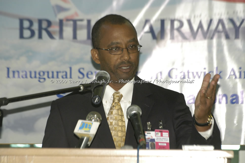  British Airways Inaugurates New Scheduled Service from London Gatwick Airport to Sangster International Airport, Montego Bay, Jamaica, Thursday, October 29, 2009 - Photographs by Barry J. Hough Sr. Photojournalist/Photograper - Photographs taken with a Nikon D70, D100, or D300 - Negril Travel Guide, Negril Jamaica WI - http://www.negriltravelguide.com - info@negriltravelguide.com...!