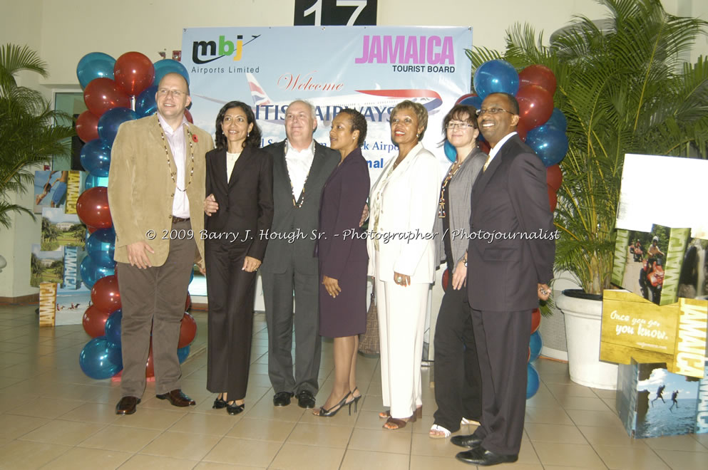  British Airways Inaugurates New Scheduled Service from London Gatwick Airport to Sangster International Airport, Montego Bay, Jamaica, Thursday, October 29, 2009 - Photographs by Barry J. Hough Sr. Photojournalist/Photograper - Photographs taken with a Nikon D70, D100, or D300 - Negril Travel Guide, Negril Jamaica WI - http://www.negriltravelguide.com - info@negriltravelguide.com...!