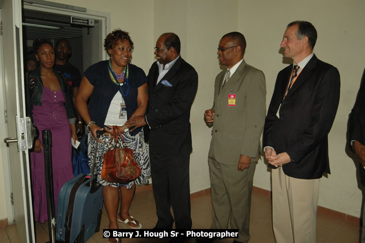 JetBue Airways' Inaugural Air Service between Sangster International Airport, Montego Bay and John F. Kennedy Airport, New York at MBJ Airports Sangster International Airport, Montego Bay, St. James, Jamaica - Thursday, May 21, 2009 - Photographs by Net2Market.com - Barry J. Hough Sr, Photographer/Photojournalist - Negril Travel Guide, Negril Jamaica WI - http://www.negriltravelguide.com - info@negriltravelguide.com...!