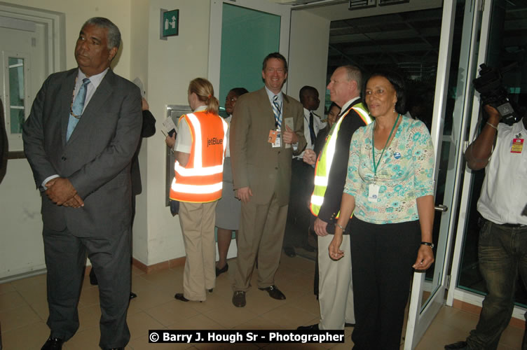 JetBue Airways' Inaugural Air Service between Sangster International Airport, Montego Bay and John F. Kennedy Airport, New York at MBJ Airports Sangster International Airport, Montego Bay, St. James, Jamaica - Thursday, May 21, 2009 - Photographs by Net2Market.com - Barry J. Hough Sr, Photographer/Photojournalist - Negril Travel Guide, Negril Jamaica WI - http://www.negriltravelguide.com - info@negriltravelguide.com...!