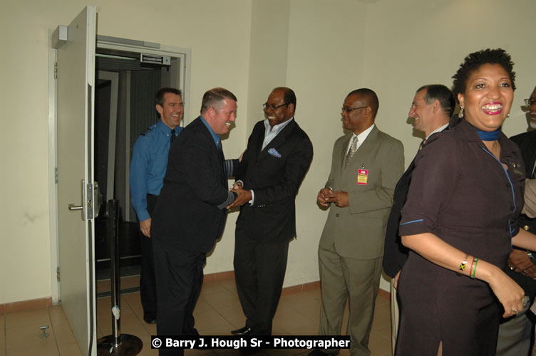 JetBue Airways' Inaugural Air Service between Sangster International Airport, Montego Bay and John F. Kennedy Airport, New York at MBJ Airports Sangster International Airport, Montego Bay, St. James, Jamaica - Thursday, May 21, 2009 - Photographs by Net2Market.com - Barry J. Hough Sr, Photographer/Photojournalist - Negril Travel Guide, Negril Jamaica WI - http://www.negriltravelguide.com - info@negriltravelguide.com...!