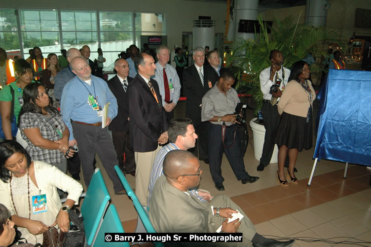 JetBue Airways' Inaugural Air Service between Sangster International Airport, Montego Bay and John F. Kennedy Airport, New York at MBJ Airports Sangster International Airport, Montego Bay, St. James, Jamaica - Thursday, May 21, 2009 - Photographs by Net2Market.com - Barry J. Hough Sr, Photographer/Photojournalist - Negril Travel Guide, Negril Jamaica WI - http://www.negriltravelguide.com - info@negriltravelguide.com...!