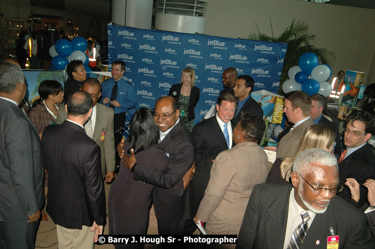 JetBue Airways' Inaugural Air Service between Sangster International Airport, Montego Bay and John F. Kennedy Airport, New York at MBJ Airports Sangster International Airport, Montego Bay, St. James, Jamaica - Thursday, May 21, 2009 - Photographs by Net2Market.com - Barry J. Hough Sr, Photographer/Photojournalist - Negril Travel Guide, Negril Jamaica WI - http://www.negriltravelguide.com - info@negriltravelguide.com...!