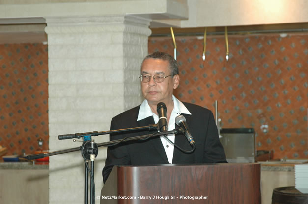 Minister of Toursim Luncheon - Minister of Tourism, Hon. Edmund Bartlett - Director of Tourism, Basil Smith - Saturday, December 15, 2007 - Rose Hall Resort and Country Club, Rose Hall, Montego Bay, Jamaica W.I. - Photographs by Net2Market.com - Barry J. Hough Sr, Photographer - Negril Travel Guide, Negril Jamaica WI - http://www.negriltravelguide.com - info@negriltravelguide.com...!