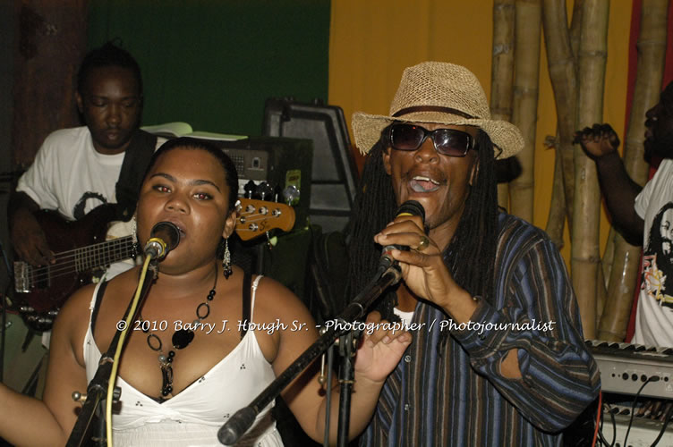 Marcia Griffiths & Edge Michael - Live In Concert - One Love Reggae Concert Series 09/10 @ Negril Escape Resort and Spa, December 29, 2009, One Love Drive, West End, Negril, Westmoreland, Jamaica W.I. - Photographs by Net2Market.com - Barry J. Hough Sr, Photographer/Photojournalist - Negril Travel Guide, Negril Jamaica WI - http://www.negriltravelguide.com - info@negriltravelguide.com...!