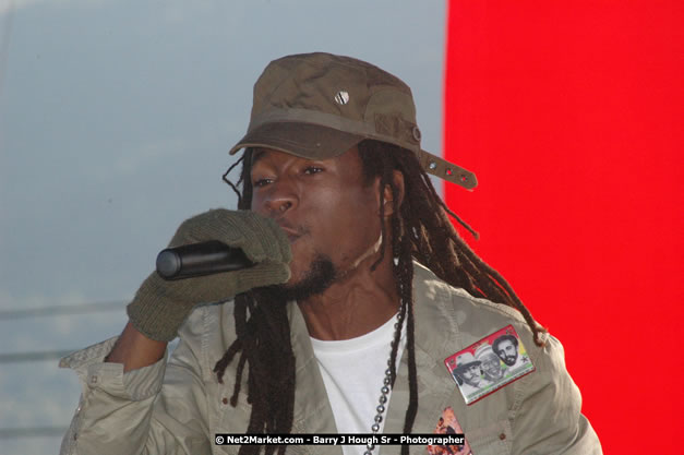 Jah Cure at Tru-Juice Rebel Salute 2008 - The 15th staging of Tru-Juice Rebel Salute, Saturday, January 12, 2008, Port Kaiser Sports Club, St. Elizabeth, Jamaica W.I. - Photographs by Net2Market.com - Barry J. Hough Sr, Photographer - Negril Travel Guide, Negril Jamaica WI - http://www.negriltravelguide.com - info@negriltravelguide.com...!