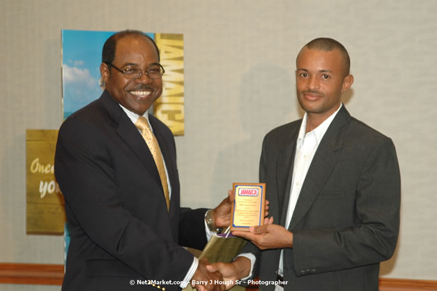 Red Cap Porters Awards - Minister of Tourism, Hon. Edmund Bartlett - Director of Tourism, Basil Smith - Friday, December 14, 2007 - Holiday Inn Sunspree, Montego Bay, Jamaica W.I. - Photographs by Net2Market.com - Barry J. Hough Sr, Photographer - Negril Travel Guide, Negril Jamaica WI - http://www.negriltravelguide.com - info@negriltravelguide.com...!