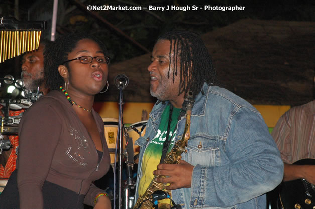 Tarrus Riley, Jimmy Riley, and Dwayne Stephensen - Money Cologne Promotions in association with "British Link Up" presents Summer Jam featuring She's Royal Tarrus Riley & Jimmy Riley - Plus Ras Slick, Sham Dawg, and Whiskey Bagio @ Roots Bamboo, Norman Manley Boulevard, Negril, Jamaica W.I. - Backed up Dean Fraser & The Hurricanne Band - MC Barry G and Rev. BB - July 25, 2007 - Negril Travel Guide.com, Negril Jamaica WI - http://www.negriltravelguide.com - info@negriltravelguide.com...!