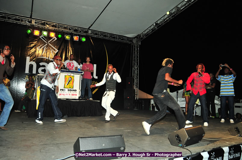 Usain Bolt of Jamaica - The Fastest Man In The World  - Usain Bolt Homecoming Celebrations Concert at the William Knibb High School Play Field, Trelawny - Ice, Ding Dong, Ravers Clavers, D'Angel, Voicemail, RDX and Dancers, Wayne Marshall, Tammi Chynn, Bugle, Nero, Tanya Stephens, Richie Spice, Kip Rich,and Shaggy - Photographs by Net2Market.com - Barry J. Hough Sr. Photojournalist/Photograper - Photographs taken with a Nikon D300 - Negril Travel Guide, Negril Jamaica WI - http://www.negriltravelguide.com - info@negriltravelguide.com...!