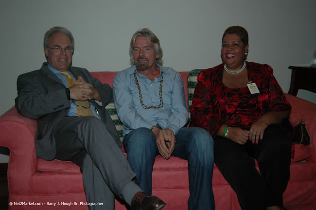 Arrival of Virgin Atlantic Inaugural Flight To Montego Bay, Jamaica Photos - Sir Richard Branson, President & Family, and 450 Passengers - Arrival at Sangster Internation Airport, Montego Bay, Jamaica - Monday, July 3, 2006 - Negril Travel Guide, Negril Jamaica WI - http://www.negriltravelguide.com - info@negriltravelguide.com...!