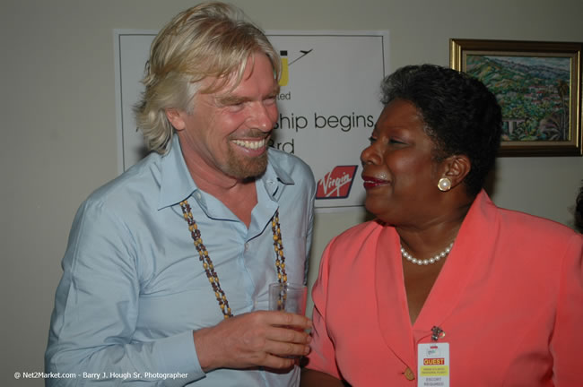 Arrival of Virgin Atlantic Inaugural Flight To Montego Bay, Jamaica Photos - Sir Richard Branson, President & Family, and 450 Passengers - Arrival at Sangster Internation Airport, Montego Bay, Jamaica - Monday, July 3, 2006 - Negril Travel Guide, Negril Jamaica WI - http://www.negriltravelguide.com - info@negriltravelguide.com...!