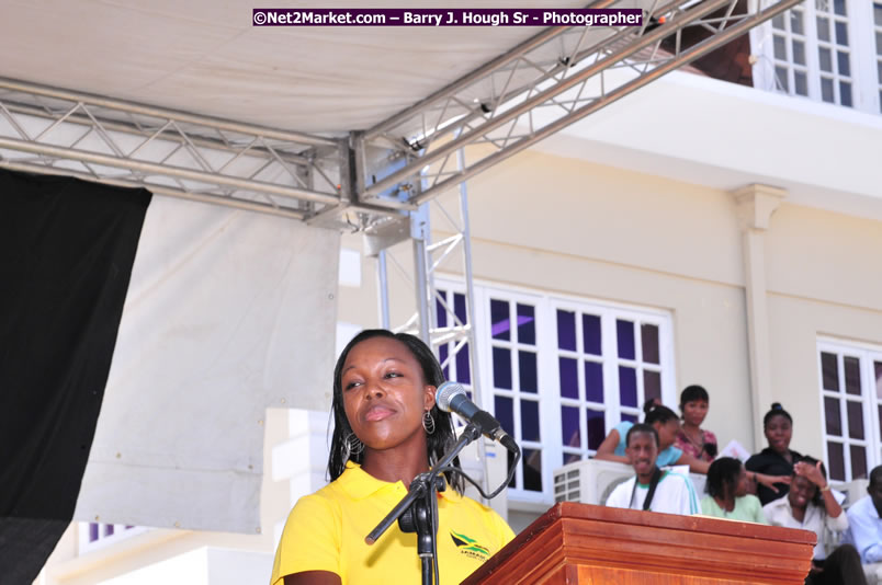 The City of Montego Bay Welcomes Our 2008 Olympians - Western Motorcade - Civic Ceremony - A Salute To Our Beijing Heros - Sam Sharpe Square, Montego Bay, Jamaica - Tuesday, October 7, 2008 - Photographs by Net2Market.com - Barry J. Hough Sr. Photojournalist/Photograper - Photographs taken with a Nikon D300 - Negril Travel Guide, Negril Jamaica WI - http://www.negriltravelguide.com - info@negriltravelguide.com...!